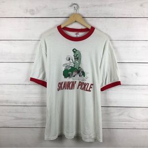 Vintage 1980s Skankin Pickle Band T-Shirt